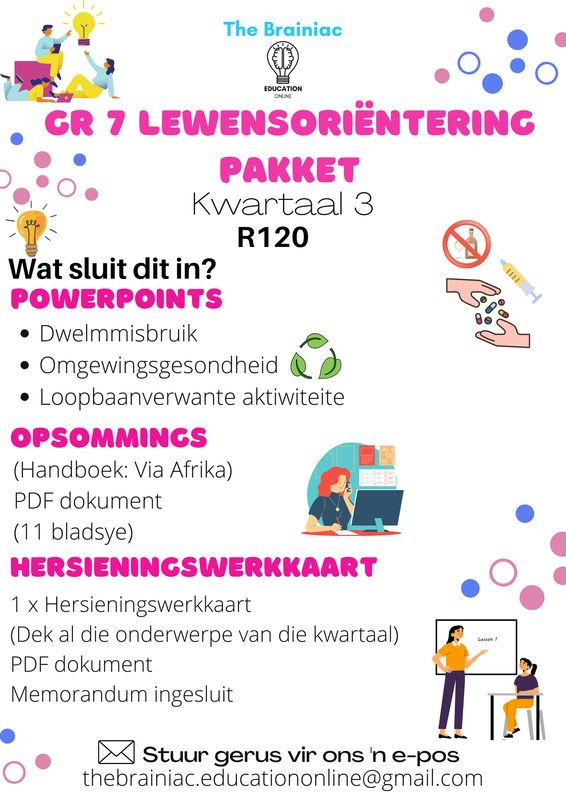 Gr 7 Lewensoriëntering Pakket - Kwartaal 3