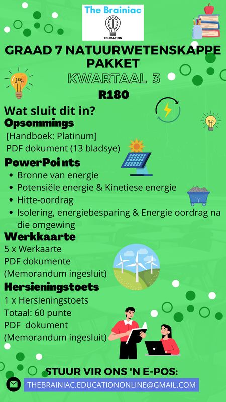 Gr 7 Natuurwetenskappe Pakket - Kwartaal 3