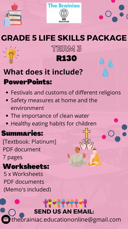 Gr 5 Life Skills Package - Term 3