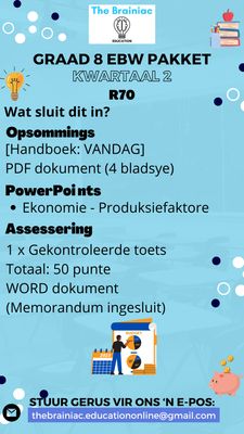 Gr 8 EBW Pakket - Kwartaal 2