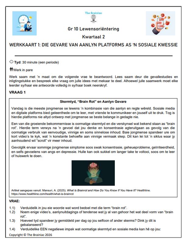Gr 10 LO Werkkaarte - Kwartaal 2