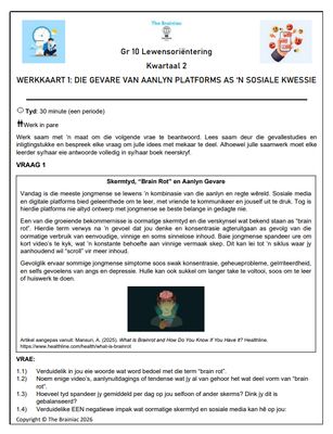 Gr 10 LO Werkkaarte - Kwartaal 2
