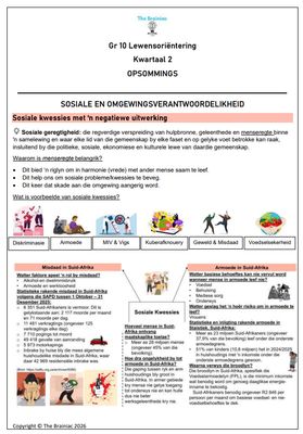 Gr 10 LO Opsommings - Kwartaal 2