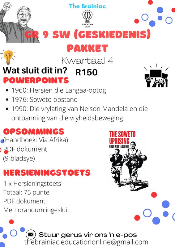 Gr 9 SS (History) Package - Term 4
