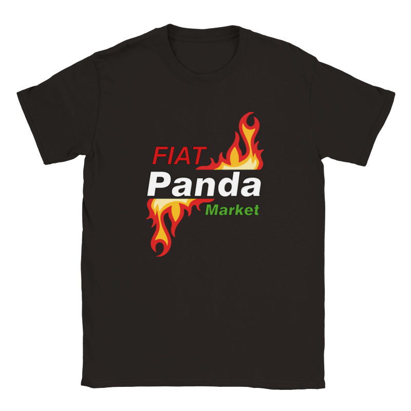 T shirt Fiat Panda Market (Con fiamma o Solo logo)