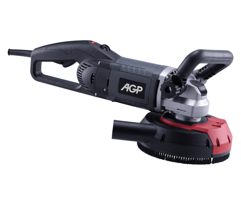AGP G180 betonschuurmachine met 2 zwarte komschijven