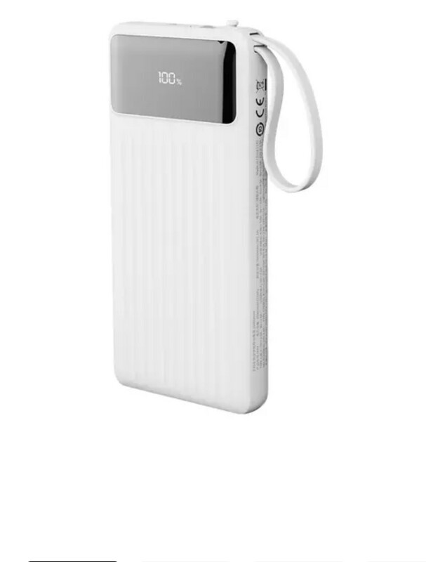 PD QC Fast Charge Multi Cabled Power Bank with LED Display. 