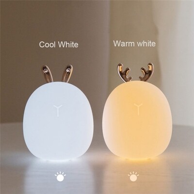 Lampe led veilleuse souple lapin cerf 