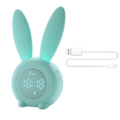 Réveil mignon soft lapin toucher doux