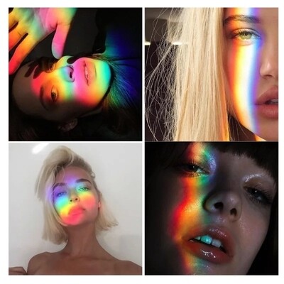 Lampe projecteur arc en ciel