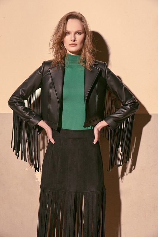 Fringed Leather Jacket