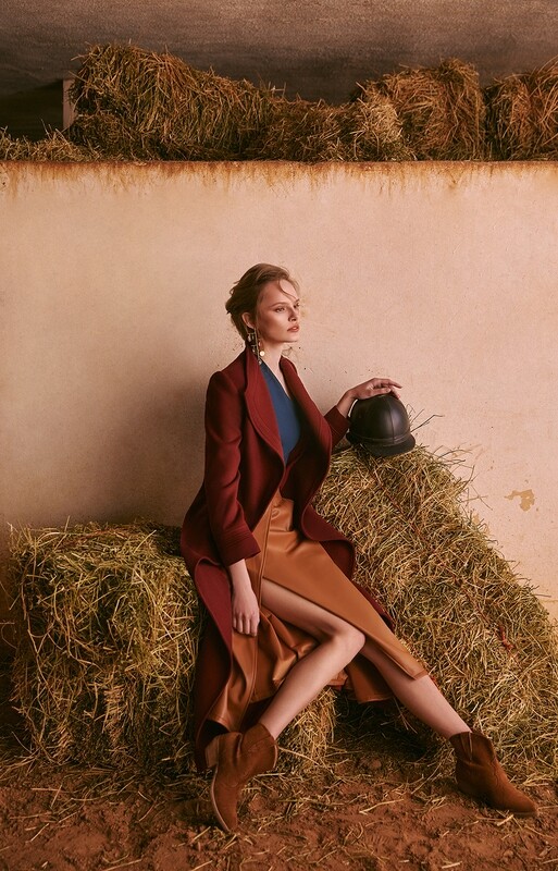 Belted Wool Coat with Lapels