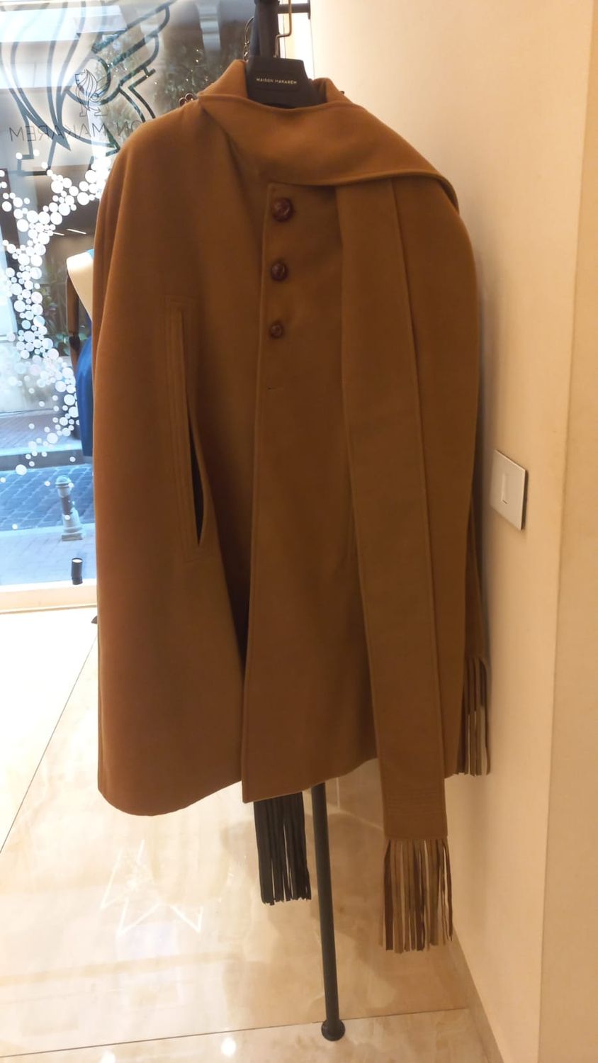 Fringe Wool Coat