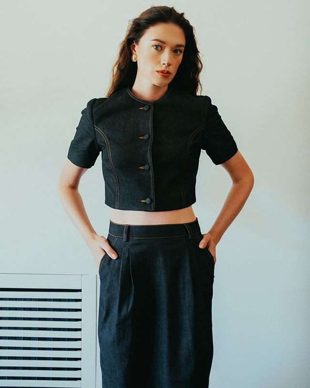 ​Modern Minimalist Denim Skirt