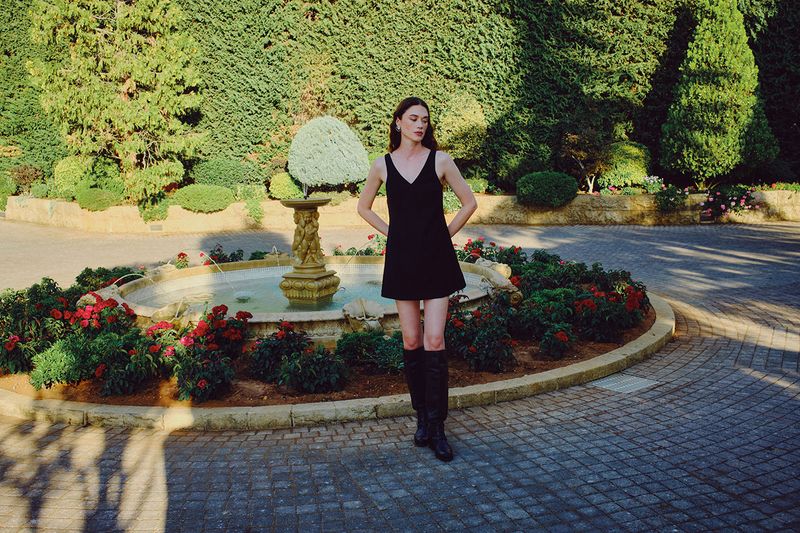 Charcoal Shift Dress