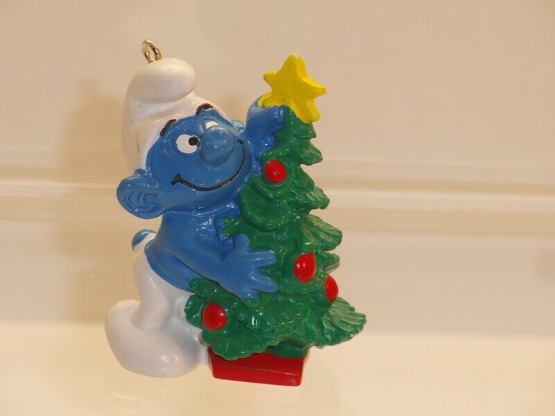Schlumpf mit Weihnachtsbaum 5.1901 CE-Zeichen Schlumpf mit Weihnachtsbaum 5.1901 CE-Zeichen