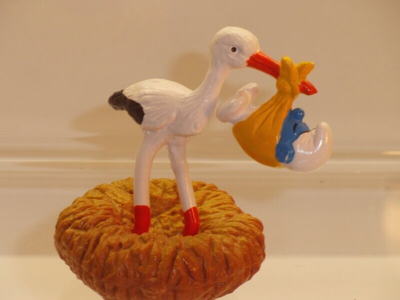 Storch mit Baby 4.0248 CE-Zeichen Storch mit Baby 4.0248 CE-Zeichen