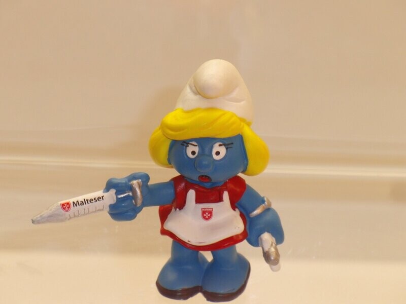 Werbeschlumpf Krankenschwester Malteser Werbeschlumpf Krankenschwester Malteser