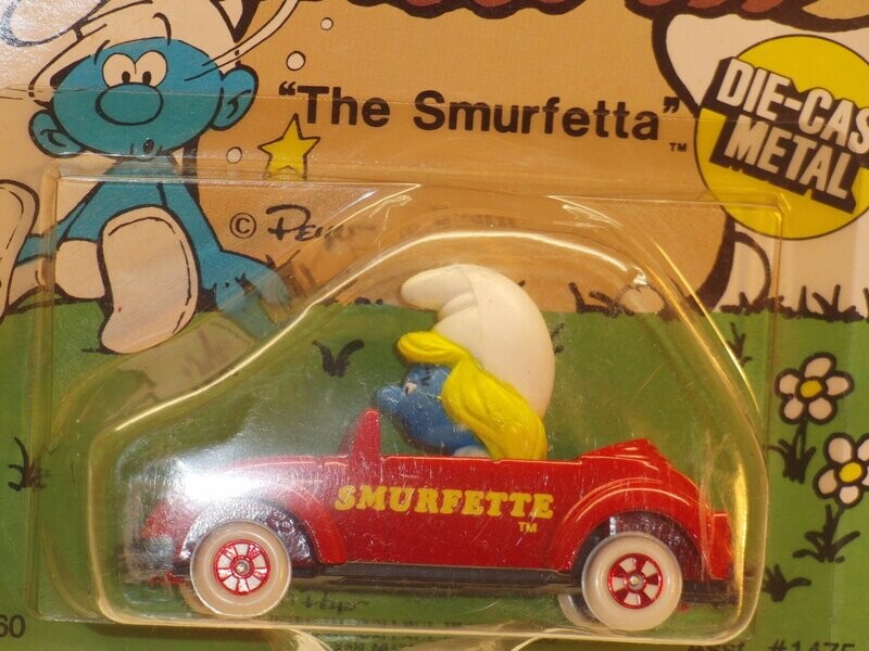 Fahrzeuge: Schlumpfinchen im Auto (ERTL 1982) in Verpackung Fahrzeuge: Schlumpfinchen im Auto (ERTL 1982) in Verpackung