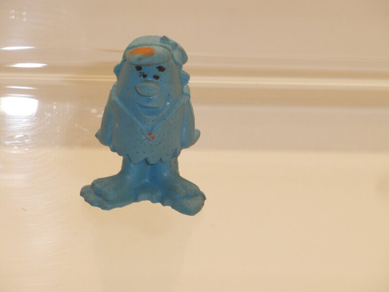 Familie Feuerstein: 70er Jahre ESSO ?: Barney blau Weichgummi Familie Feuerstein: 70er Jahre ESSO ?: Barney blau Weichgummi