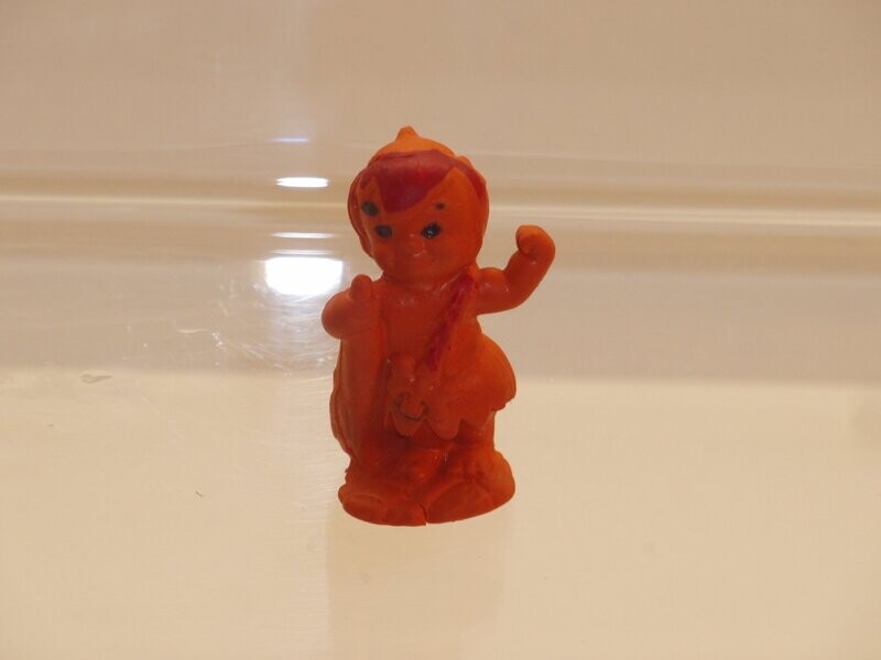 Familie Feuerstein: 70er Jahre ESSO ?: Bam-Bam orange Weichgummi Familie Feuerstein: 70er Jahre ESSO ?: Bam-Bam orange Weichgummi