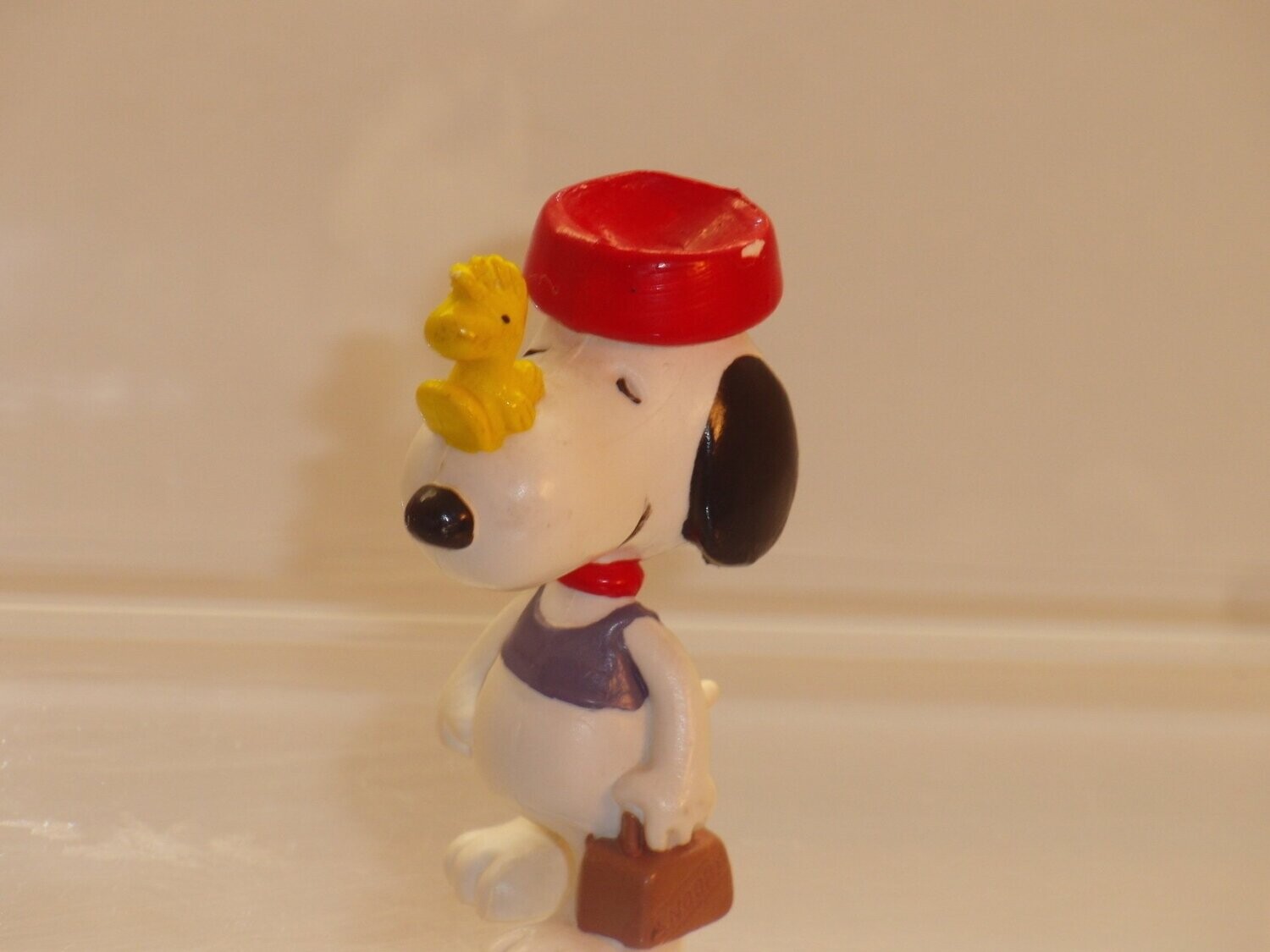 Snoopy/Peanuts: Schleich 2. Serie ab 80er Jahre: Snoopy mit Woodstock auf der Schnauze