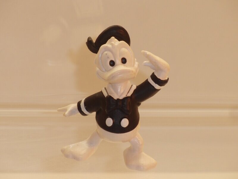 Disney Donald Duck: Bully 80er/90er Jahre: Classic Donald winkend; schwarz/weiß