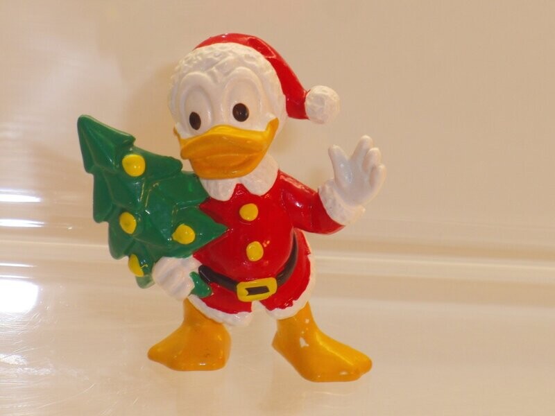 Disney Donald Duck: Bully /Bullyland CE-Zeichen: Weihnachten: Donald mit Tannenbaum