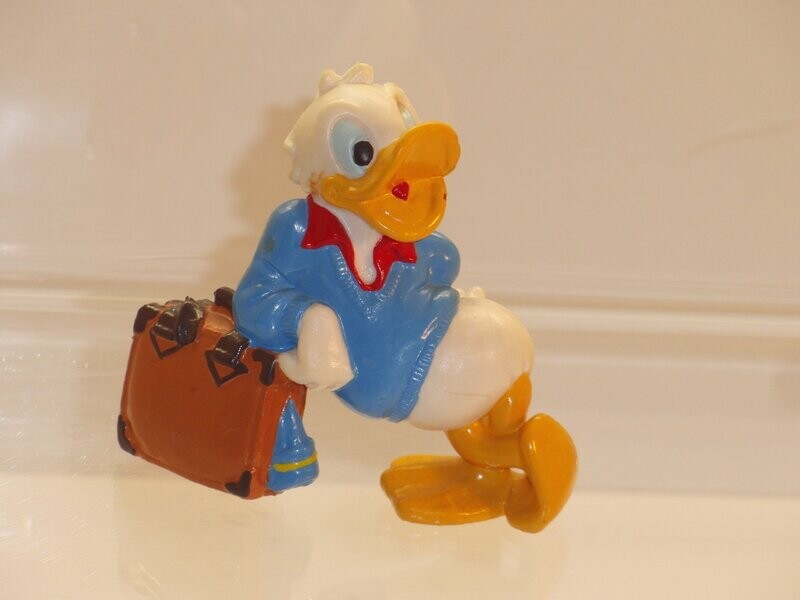 Disney Donald Duck: Bully 1988: New Generation: Donald mit Koffer Disney Donald Duck: Bully 1988: New Generation: Donald mit Koffer