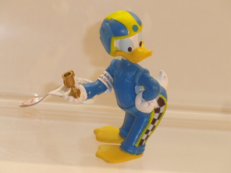 Disney Donald Duck: Bullyland: Donald als Rennfahrer 154649 Disney Donald Duck: Bullyland: Donald als Rennfahrer 154649