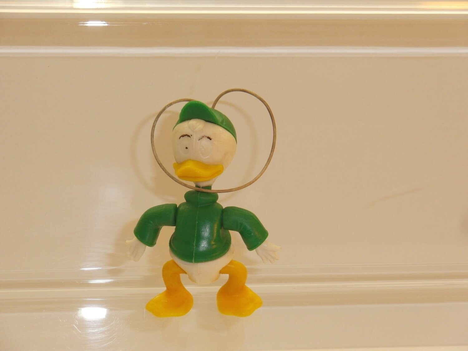 Disney : Donald's Neffen: ITALTOY 70er Jahre: Neffe Hemd grün, Mütze grün als Steckfigur