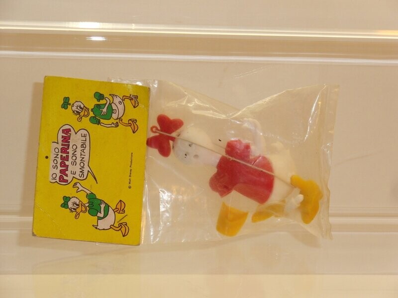 Disney Daisy Duck: ITALTOY 70er Jahre: Daisy Steckfigur in org. Verpackung Disney Daisy Duck: ITALTOY 70er Jahre: Daisy Steckfigur in org. Verpackung