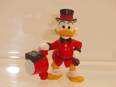 Disney Dagobert Duck: Bully 80er Jahre: Classic Dagobert Duck mit Pumpe; Werbefigur für Grundfos