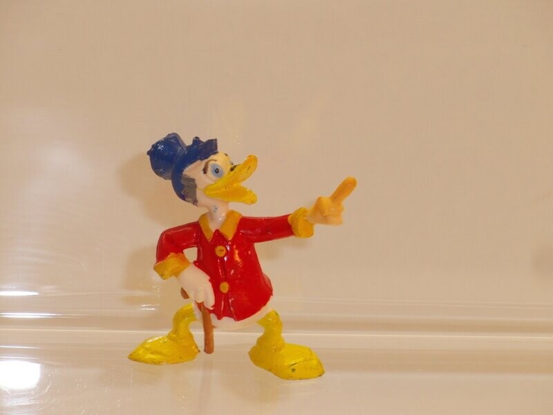 Disney Dagobert Duck: Heimo 60er Jahre: Dagobert Duck Jacke rot, Hut blau Disney Dagobert Duck: Heimo 60er Jahre: Dagobert Duck Jacke rot, Hut blau