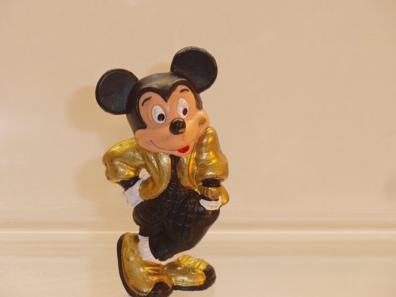 Disney: Micky Maus: Bully/Bullyland 90er Jahre: New Generation: Micky Cool, Jacke gold/Hose schwarz