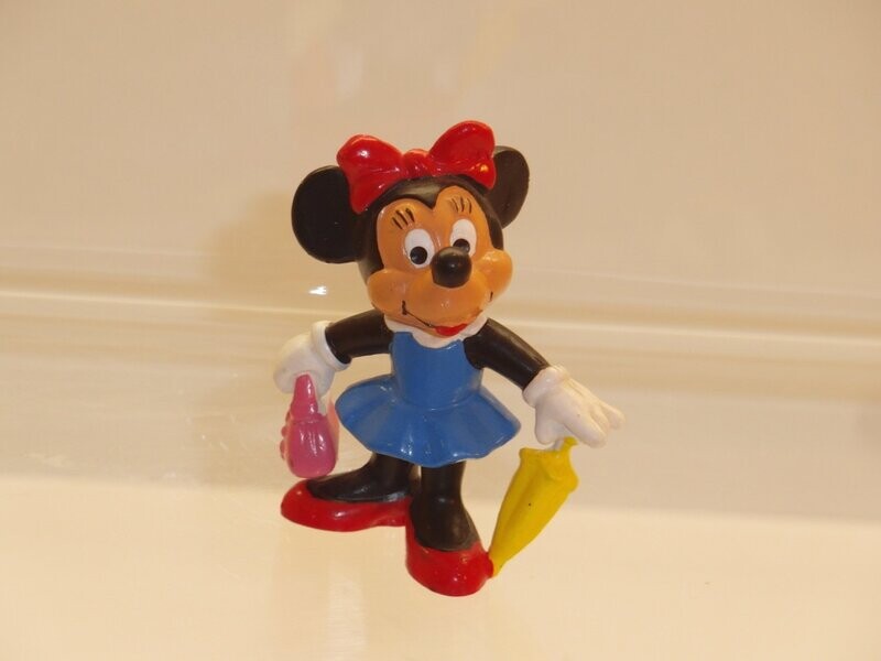 Disney: Minnie Maus: Bully 80er Jahre: Minnie mit Tasche und Schirm Disney: Minnie Maus: Bully 80er Jahre: Minnie mit Tasche und Schirm