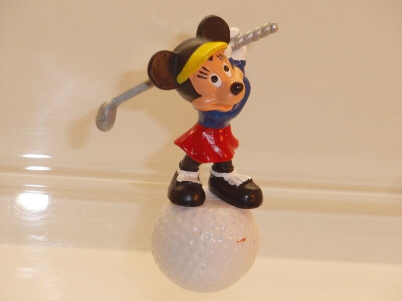 Disney: Minnie Maus: Bullyland: Minnie als Golferin auf Golfball (Sonderfigur)