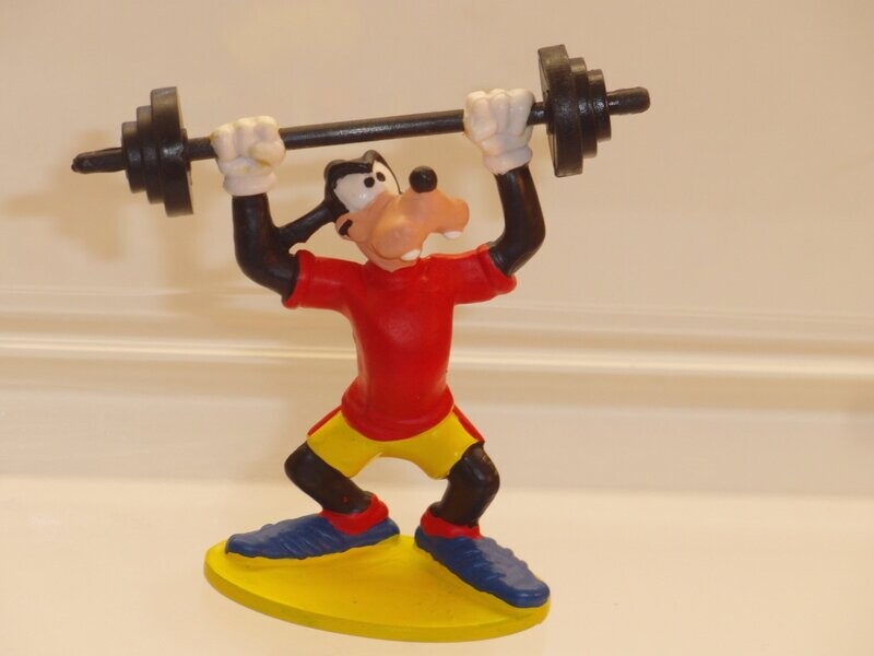 Disney: Sport-Goofy: Bullyland (Neuauflage): Goofy als Gewichtheber Disney: Sport-Goofy: Bullyland (Neuauflage): Goofy als Gewichtheber