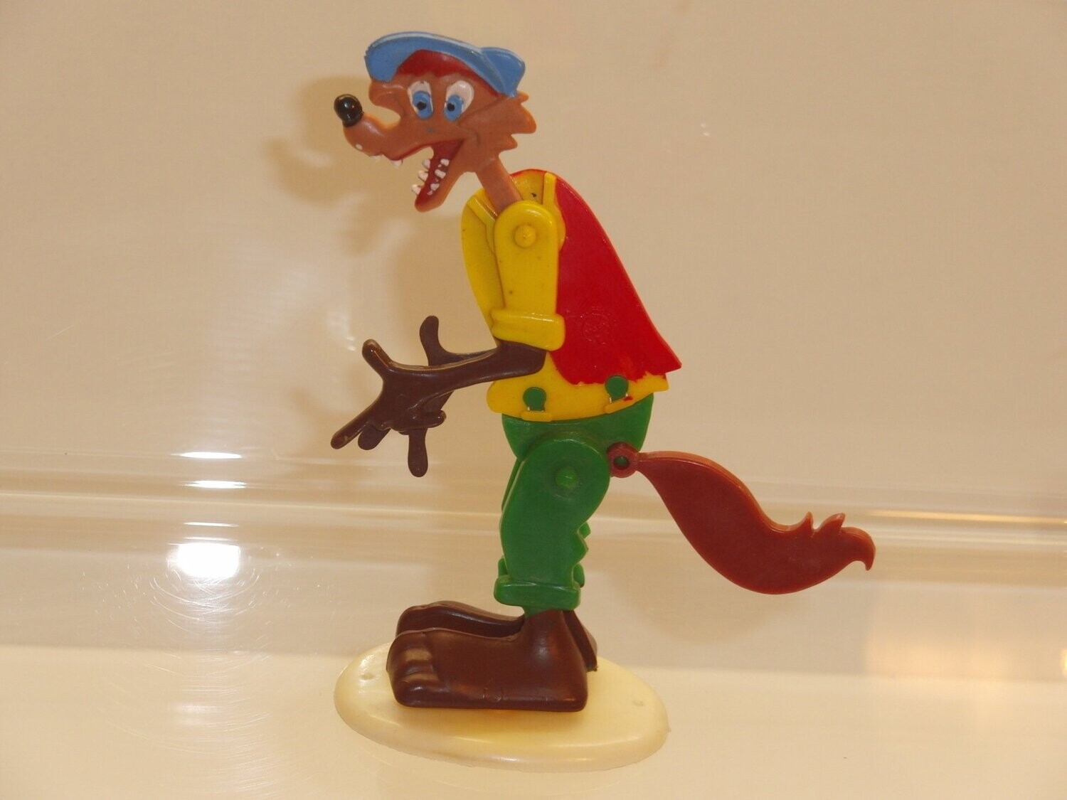 Disney's Drei kleine Schweinchen: Marx 60er/70er Jahre: Gevatter Fuchs (bewegliche Flachfigur auf Standsockel)