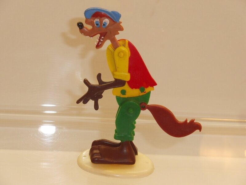 Disney's Drei kleine Schweinchen: Marx 60er/70er Jahre: Gevatter Fuchs (bewegliche Flachfigur auf Standsockel)