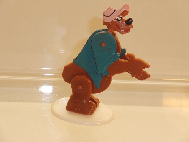 Disney's Drei kleine Schweinchen: Marx 60er/70er Jahre: Gevatter Bär (bewegliche Flachfigur auf Standsockel)