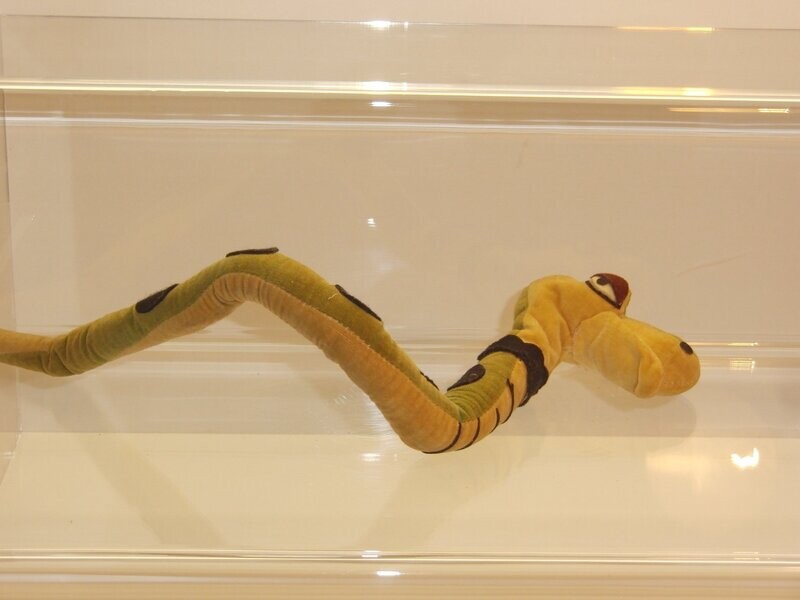 Disney's Dschungelbuch: Japan 60er/70er Jahre: Schlange Kaa: Stoff-Figur (samtartig)