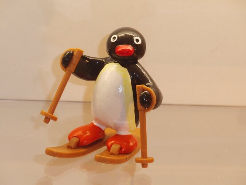 Pingu: Bully/Bullyland 1990: Pingu als Skifahrer Pingu: Bully/Bullyland 1990: Pingu als Skifahrer