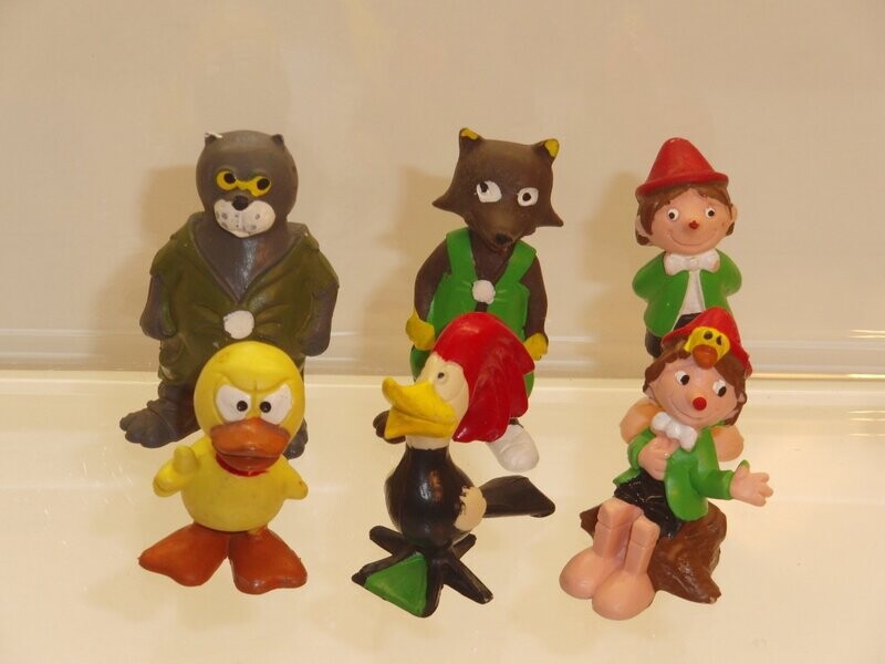 Pinocchio: Heimo 70er Jahre: kompletter Satz mit 6 Figuren Pinocchio: Heimo 70er Jahre: kompletter Satz mit 6 Figuren