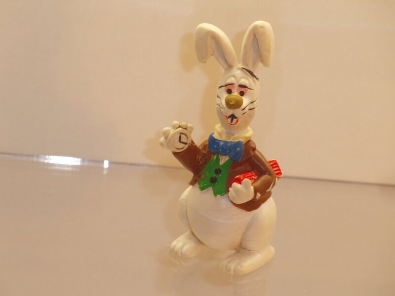 Alice im Wunderland: Schleich 1985: weißes Kaninchen Alice im Wunderland: Schleich 1985: weißes Kaninchen