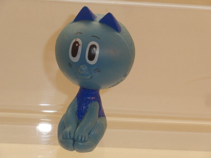 Maus und Katz: Schleich 1979: blaue Katze Maus und Katz: Schleich 1979: blaue Katze