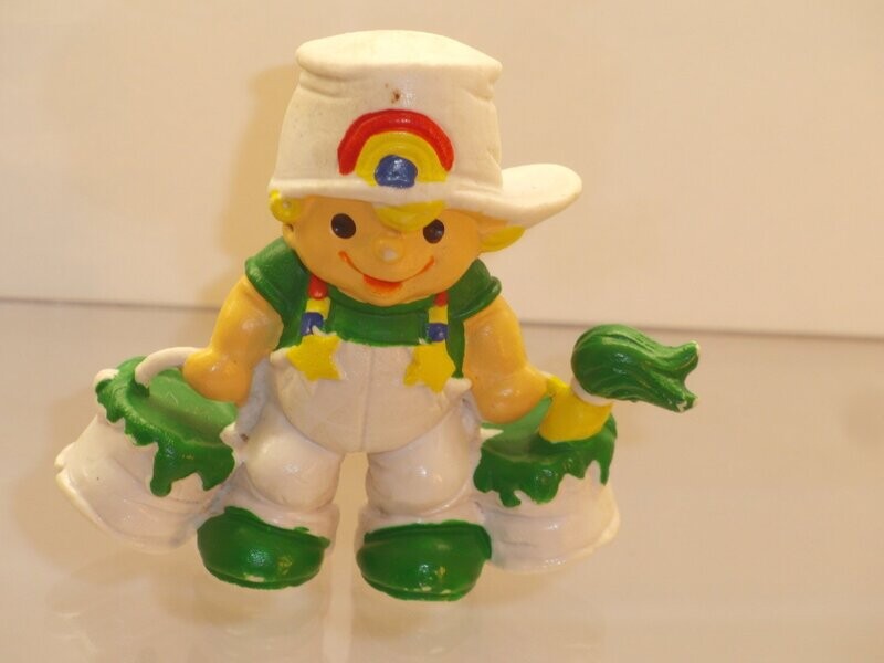 Regenbogenkinder: Schleich 1983: Grüno als Maler Regenbogenkinder: Schleich 1983: Grüno als Maler