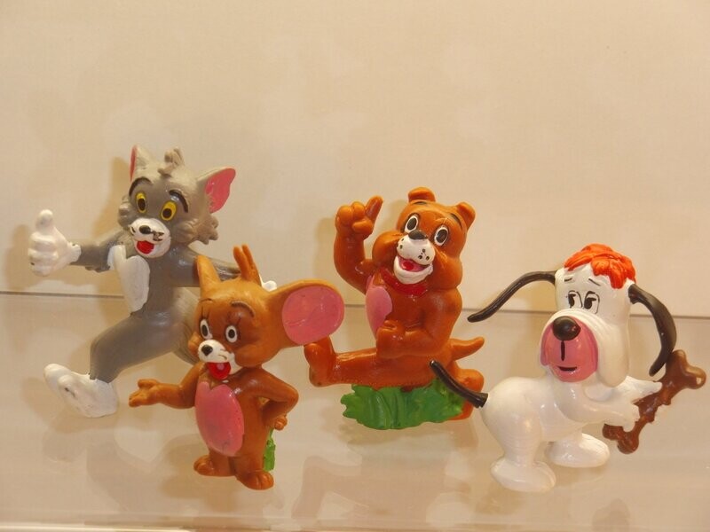 Tom & Jerry: Schleich 1981: kompletter Satz mit 4 Figuren Tom & Jerry: Schleich 1981: kompletter Satz mit 4 Figuren