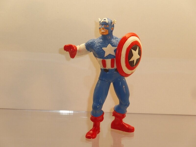 Marvel Superhelden: Comics Spain 80er/90er Jahre: Captain America (Loch im Kopf/ war Schlüsselanhänger)