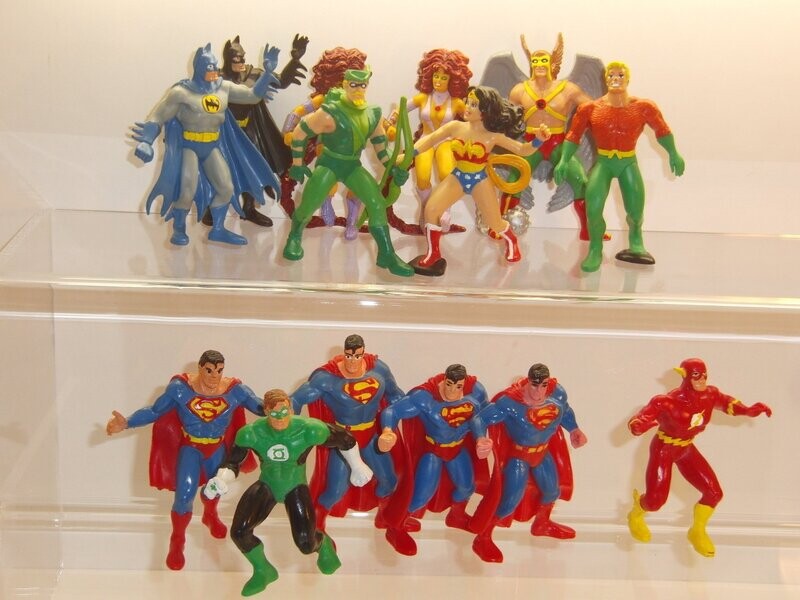 DC Superhelden: Comics Spain 80er/90er Jahre: Kompletter Satz + 4 Varianten = 14 Figuren